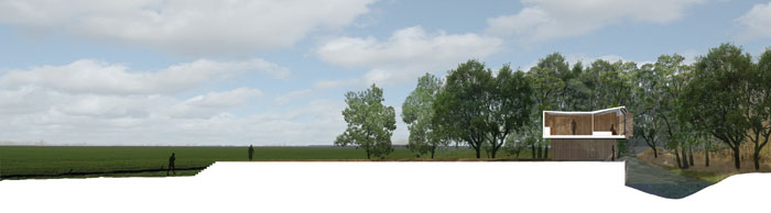 the Silosluis in the fields of the Noordwaard